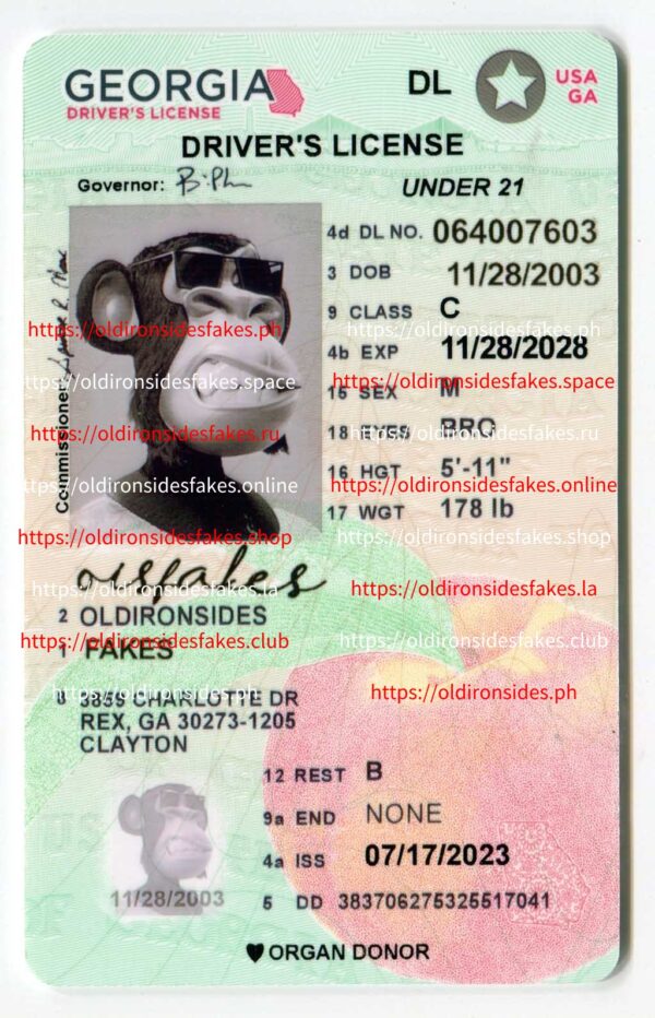 Georgia Driver License(New GA U21)