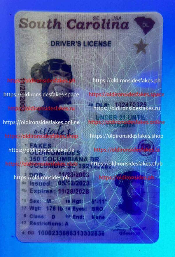 South Carolina Driver License(New SC U21) - Image 3
