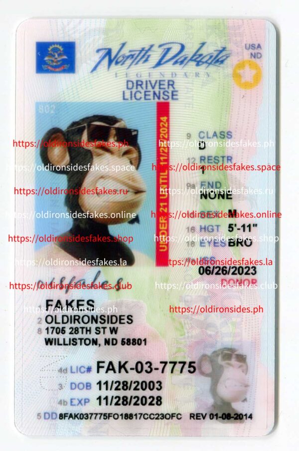 North Dakota Driver License(ND U21)