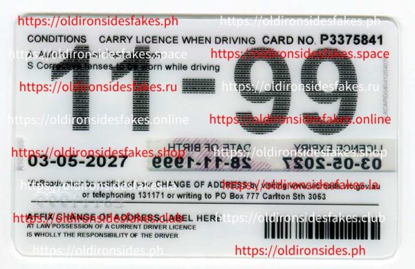 Victoria Australia Probationary Driver Licence(VIC-R-P) - Image 2