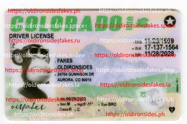 Colorado Driver License(New CO 2022 PolyCard)