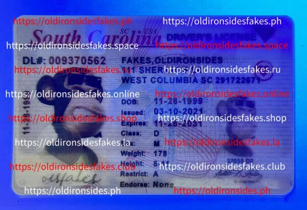 South Carolina Driver License(Old SC) - Image 3
