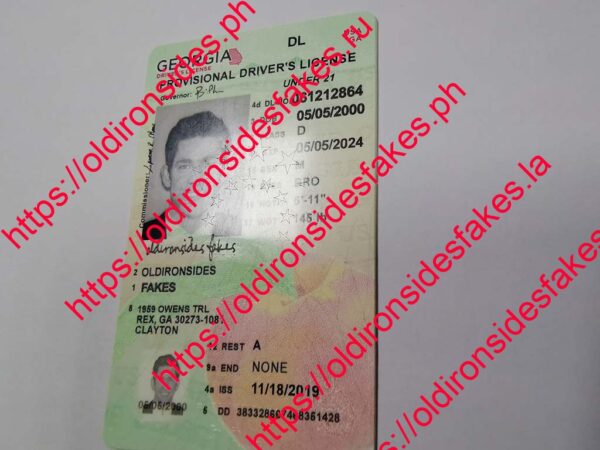 Georgia Driver License(New GA U21) - Image 5