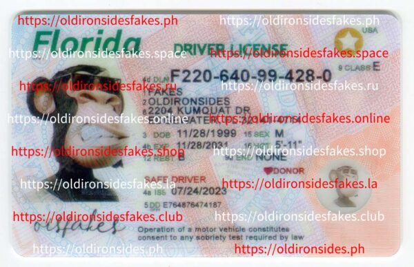 Florida Driver License(New FL O21 NEW 2022 PolyCard)